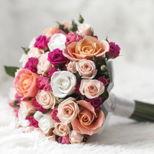 Pink Pegal Bridal Bouquet