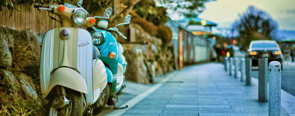 Teal Motor Scooters