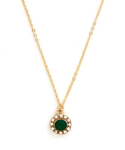 Delicate-Drop-Necklace-in-Green1